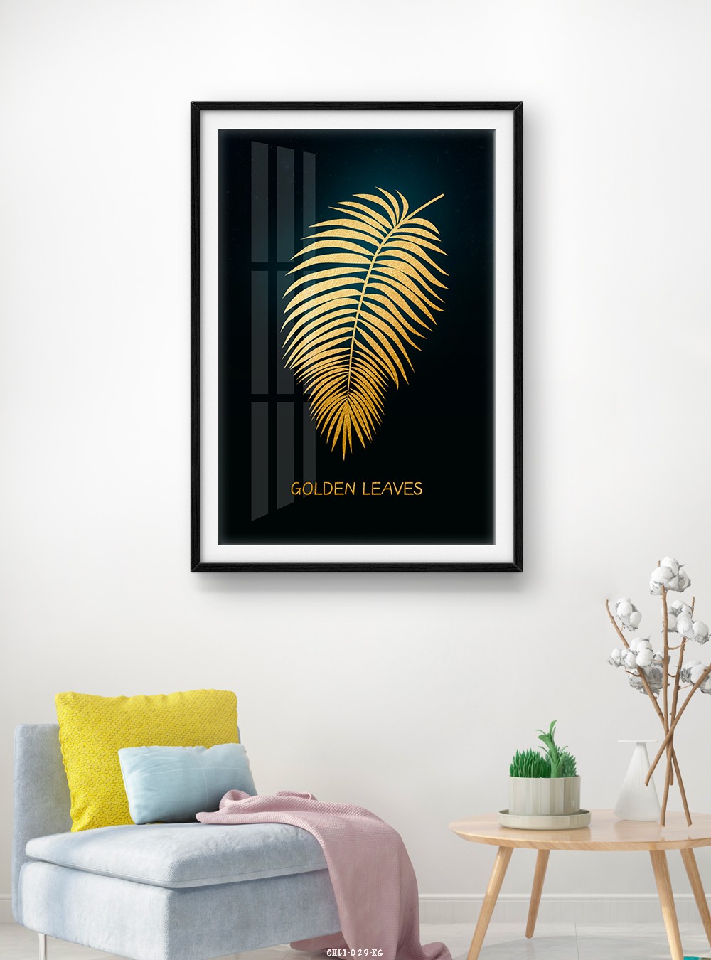 Hoa lá tranh vẽ CHL1-029-KG